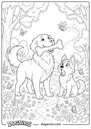 Free Dogavios coloring page, Fofuxo the golden (nº 178)