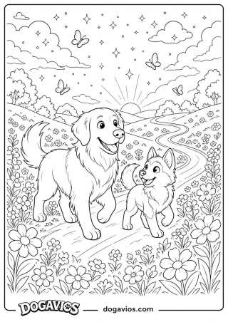 Free Dogavios coloring page, the Dogavios friends (nº 180)