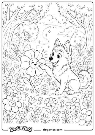 Free Dogavios coloring page, under the stars (nº 182)