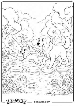 Free Dogavios coloring page, Pigúiça and Fofuxo (nº 187)