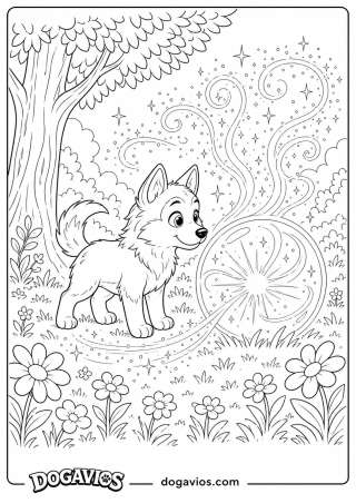 Free Dogavios coloring page, Fofuxo the golden (nº 194)