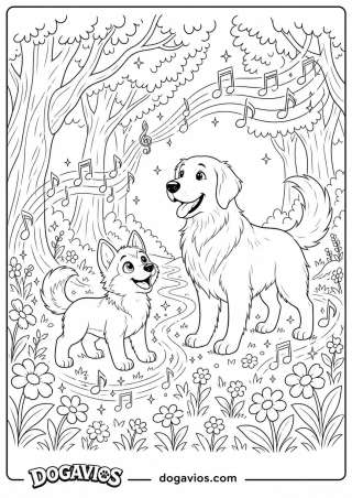 Free Dogavios coloring page, Pigúiça and Fofuxo (nº 203)