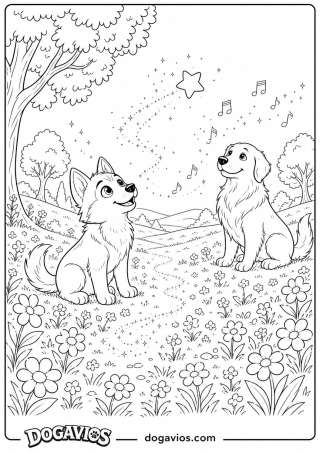 Free Dogavios coloring page, Fofuxo the golden (nº 210)