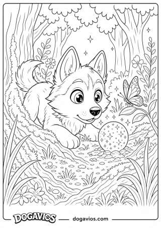 Free Dogavios coloring page, Fofuxo the golden (nº 218)