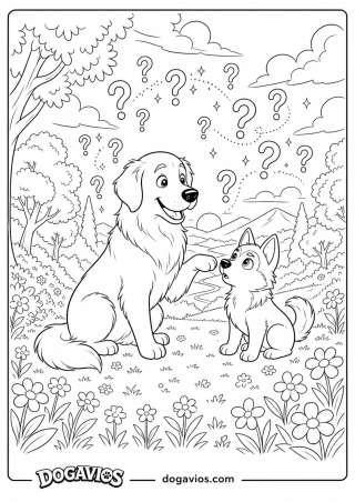 Free Dogavios coloring page, with butterflies (nº 232)