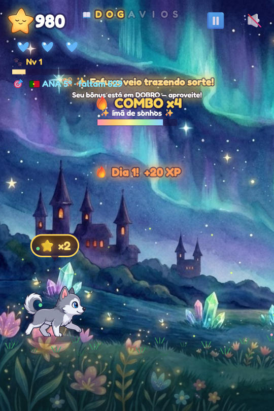 Dogavios Game, Pigúiça and the Dreams — 🎮 Free kids game · online